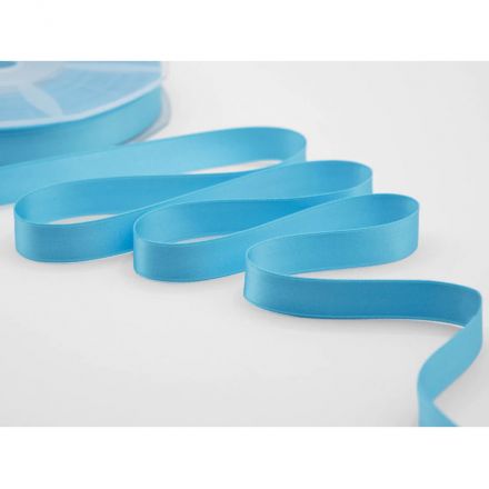 Turquoise double satin ribbon 16 mm